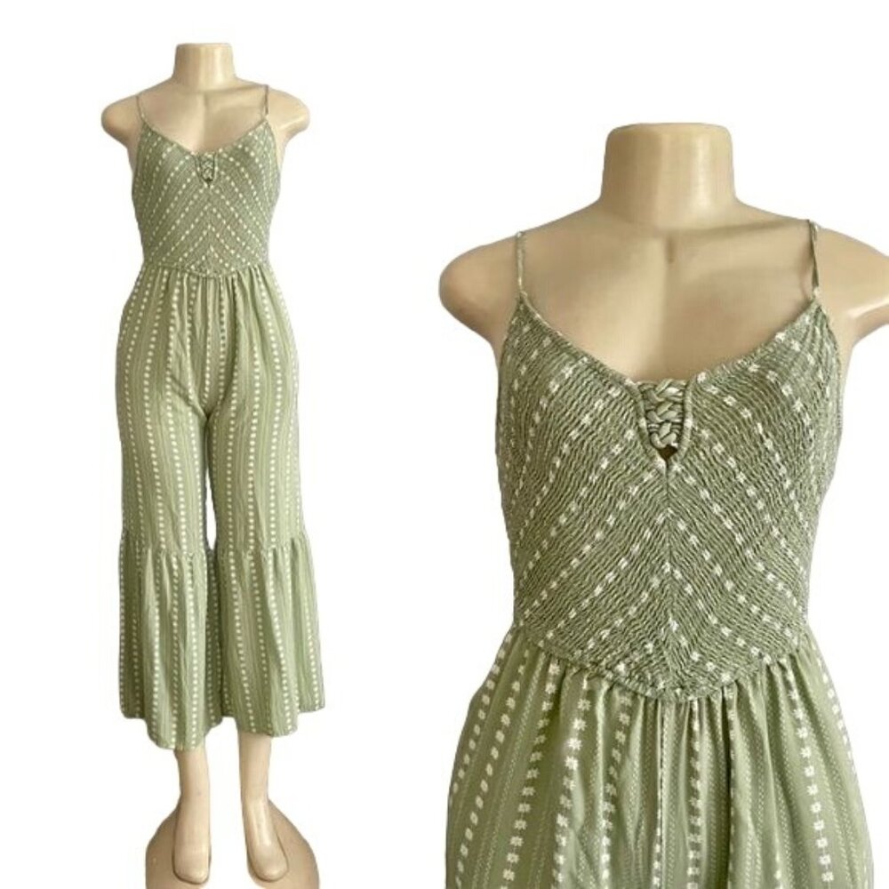Jumpsuit size S by Sincerely Jules Rayon in Green and White